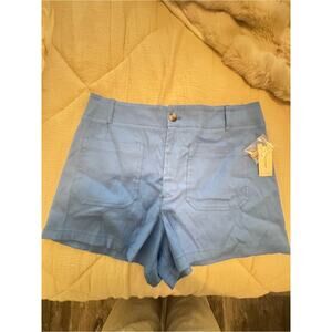 Anthropologie Light Blue Women's Cotton Shorts
